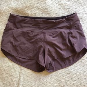 lululemon speed up short 2.5” size 4
